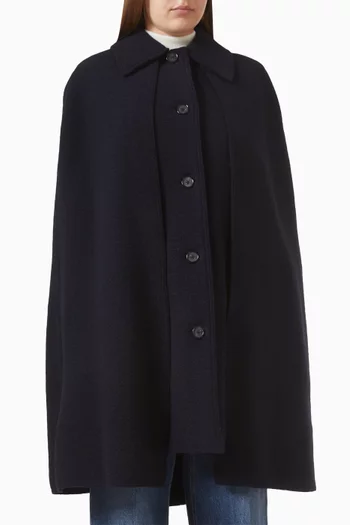 معطف بكاب صوف معتمد وفقًا لمعيار الصوف المسؤول