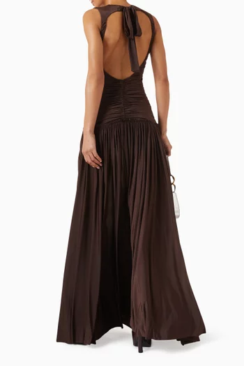 فستان ألينا بظهر مكشوف جيرسيه