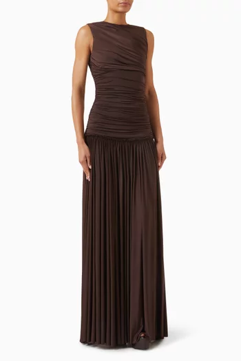 فستان ألينا بظهر مكشوف جيرسيه