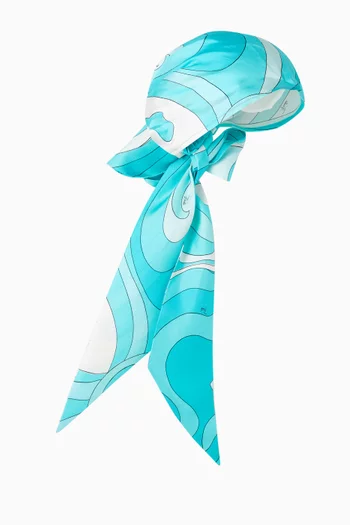 Marmo-print Bandana in Silk-twill