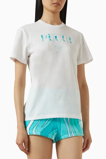 Logo T-shirt in Cotton-jersey