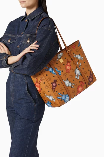 حقيبة يد توني متوسطة قنب بنقشة فيزيتوس