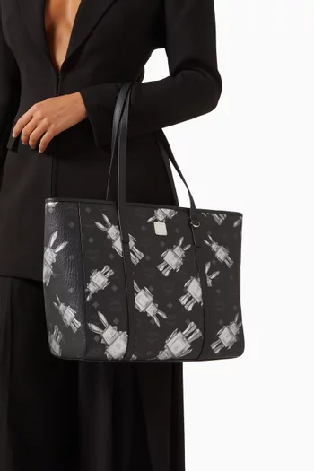 حقيبة يد توني متوسطة قنب بنقشة فيزيتوس