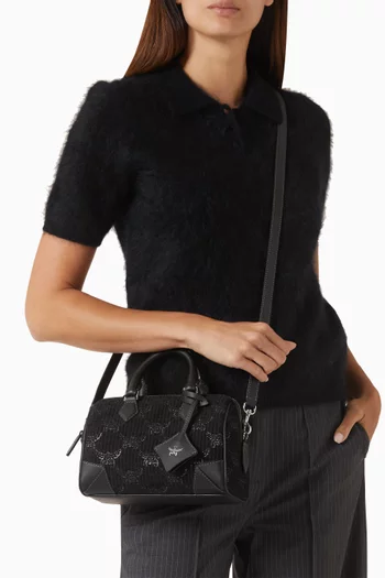 حقيبة ايلا بوسطن صغيرة جاكار لوريتو