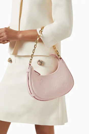 حقيبة هوبو ارين بنقشة فيزيتوس وحروف شعار الماركة