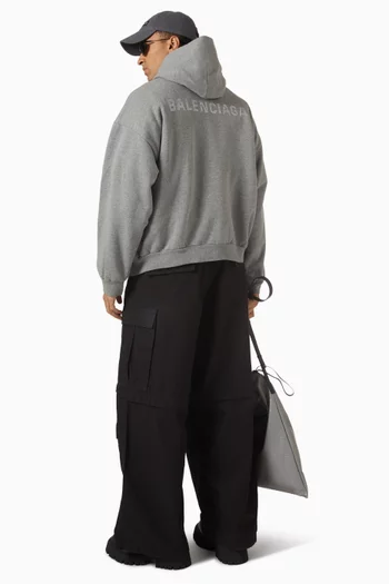 Back Strass Hoodie in Dry Fleece