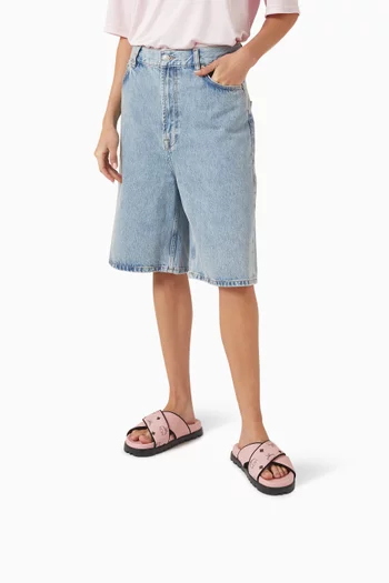 حذاء مفتوح بسيور متقاطعة قنب بنقشة فيزيتوس