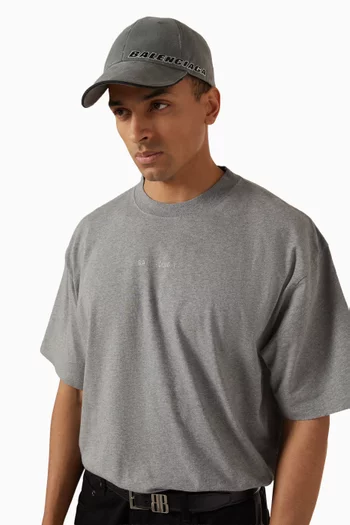 Tilted Typo Cap in Cotton Drill
