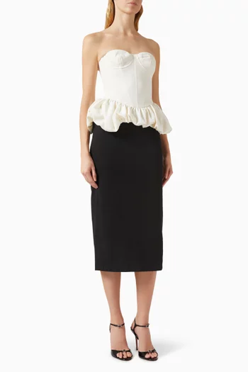 Mystique Midi Dress in Crepe
