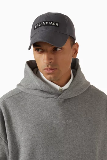 Patch Logo Cap in Cotton Drill