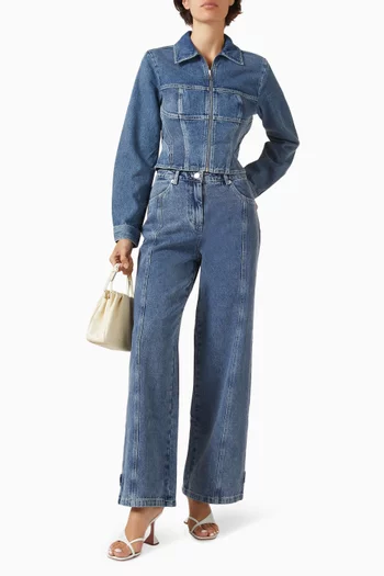 Sabrina Straight-leg Jeans in Denim