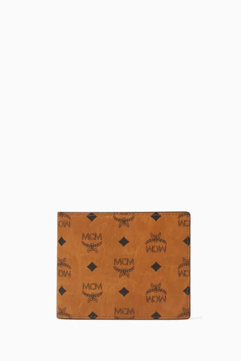 Small Aren Bifold Wallet in Visetos Canvas