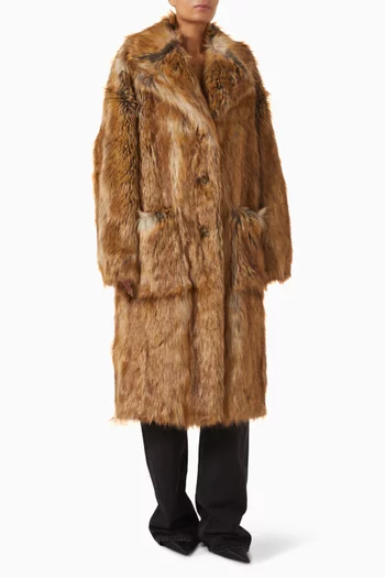 Rella Coat in Faux Fur
