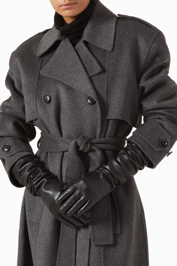 Veneto Long Gloves in Leather
