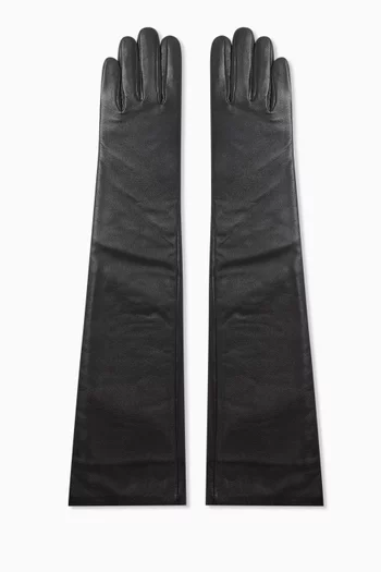 Veneto Long Gloves in Leather
