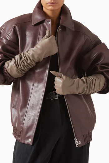 Veneto Long Gloves in Leather