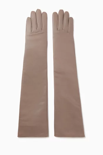Veneto Long Gloves in Leather