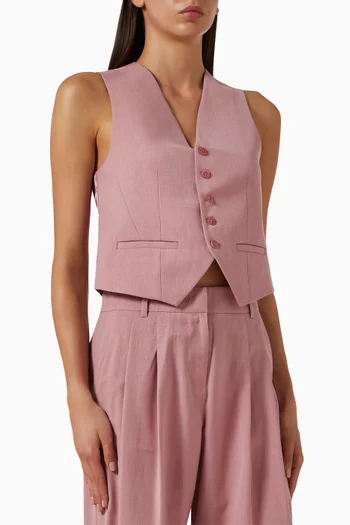 Gelso Tailored Waistcoat in Lyocell Blend