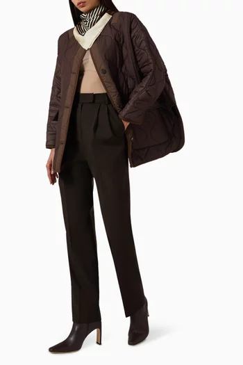 Teddy Quilted Oversized Jacket
