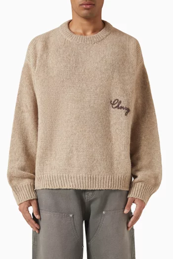 American Classic Knit Crew Sweater in Alpaca-blend