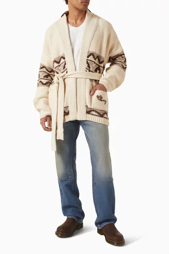 Frontier Smoking Jacket in Merino Wool-blend