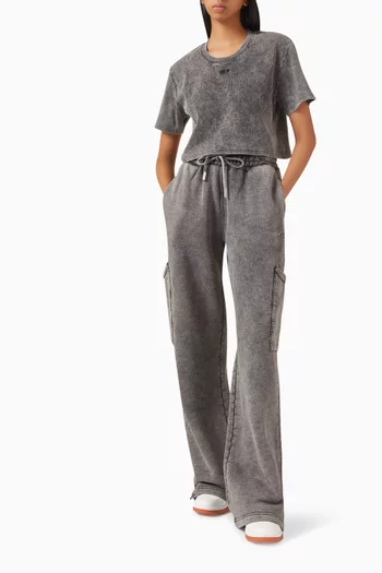 Logo Crop T-shirt in Cotton