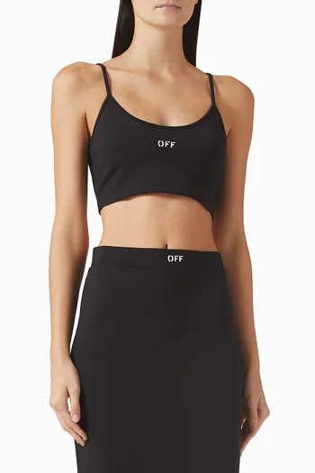 Sleek Spaghetti Strap Top in Stretch Nylon