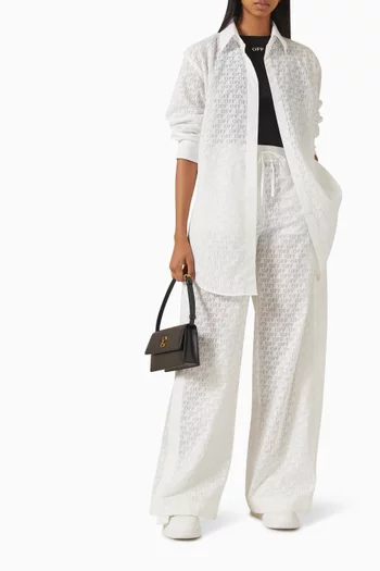 Off Stamp Drawstring Pants