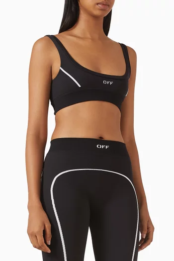Off Stamp Logo Seamless Bra