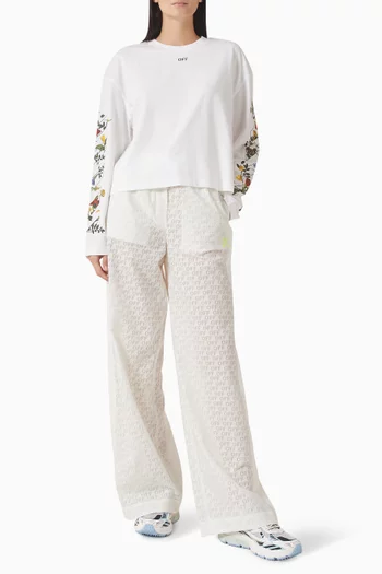 Flowers Arrow T-shirt in Cotton Jersey