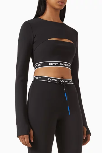 Logoband Cut-out Top
