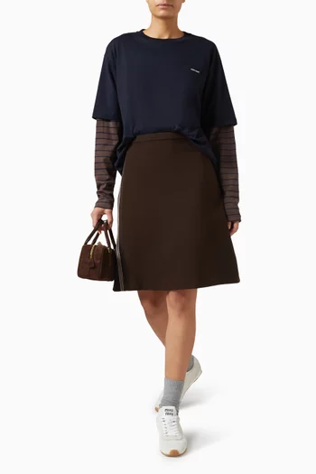 Logo Layered T-shirt in Cotton