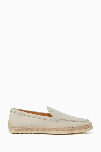 Slipper Loafers in Suede Leather