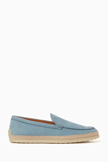 Slipper Loafers in Suede Leather