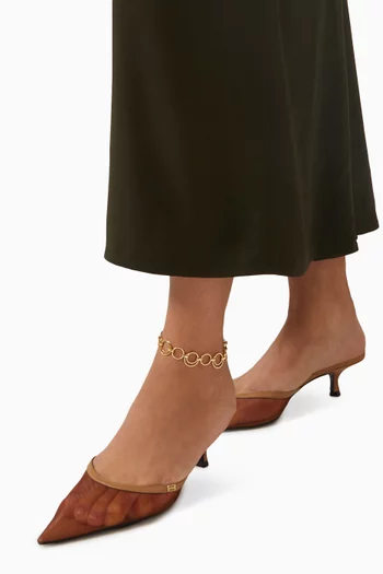 خلخال ذا توليدو نحاس مطلي بلون ذهبي