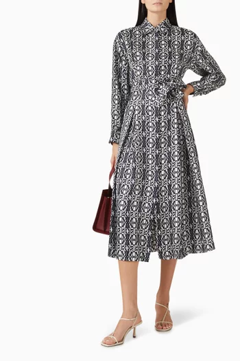 Esploso Shirt Dress in Silk