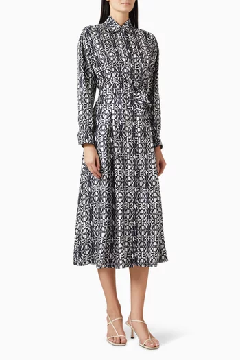 Esploso Shirt Dress in Silk