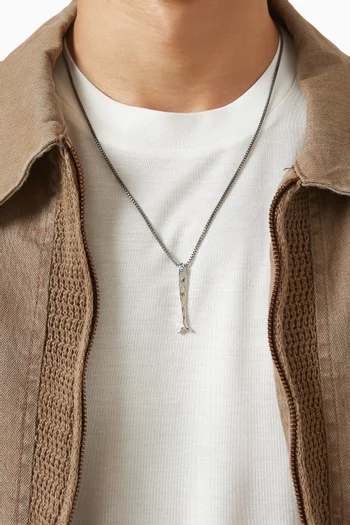 Feng Shui Fish Necklace in Sterling Silver