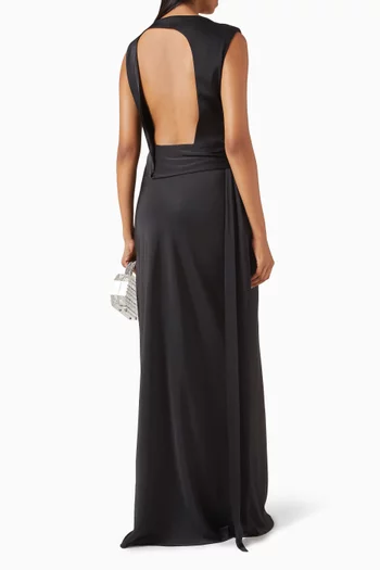 The Rocky Dress in Satin