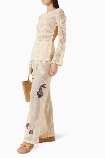 Matches Juliette Embroidered Pants