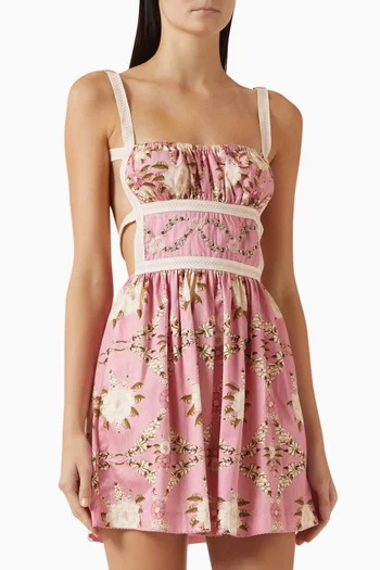 Logan Open-back Dress in Cotton