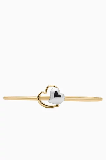 Amour Bangle in Plated Metal