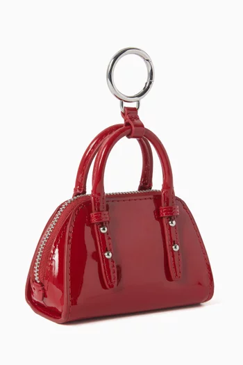 Nano Caryall Bag Charm in Patent Leather