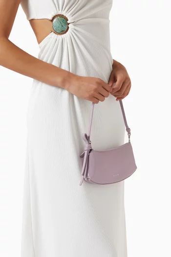 Loop Pochette Bag in Glazed Leather