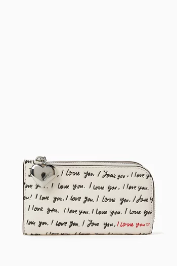 Devin Card Holder in Leather