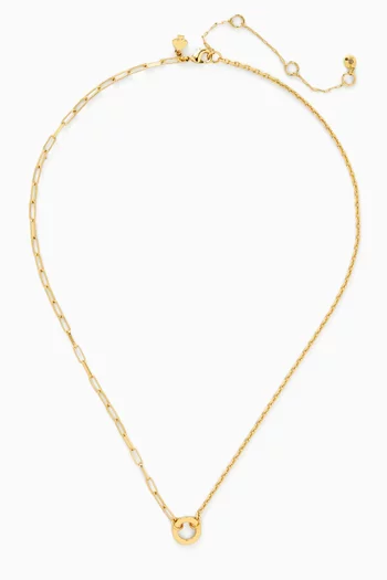 قلادة One in a Million بتصميم سلسلة بحلقات مختلفة معدن مطلي