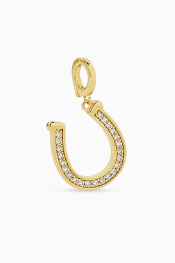 One In A Million Charm in Plated Metal