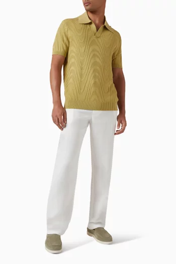 Rino Polo Shirt in Cotton & Silk