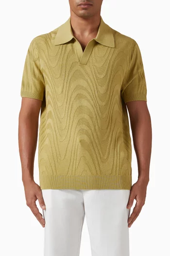 Rino Polo Shirt in Cotton & Silk