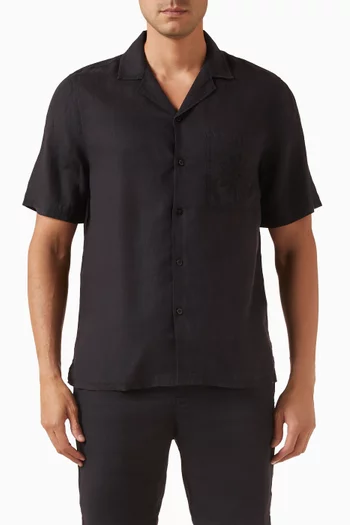 Alves Sol Broderie Anglaise Print Shirt in Linen